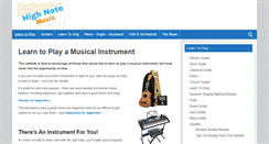 Desktop Screenshot of highnotemusic.com